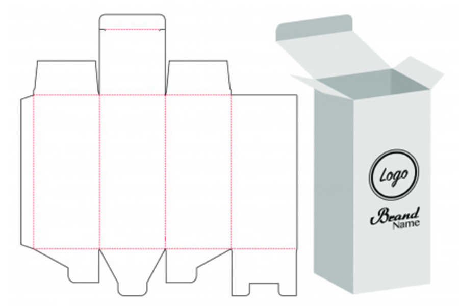 Laser cutting manufacturing of perfume packaging box