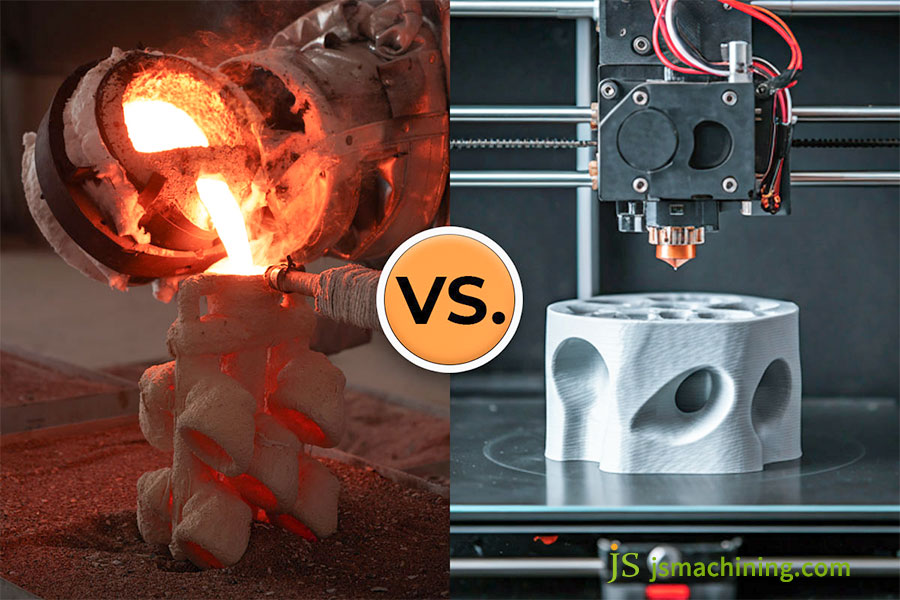Investment casting vs. 3D printing