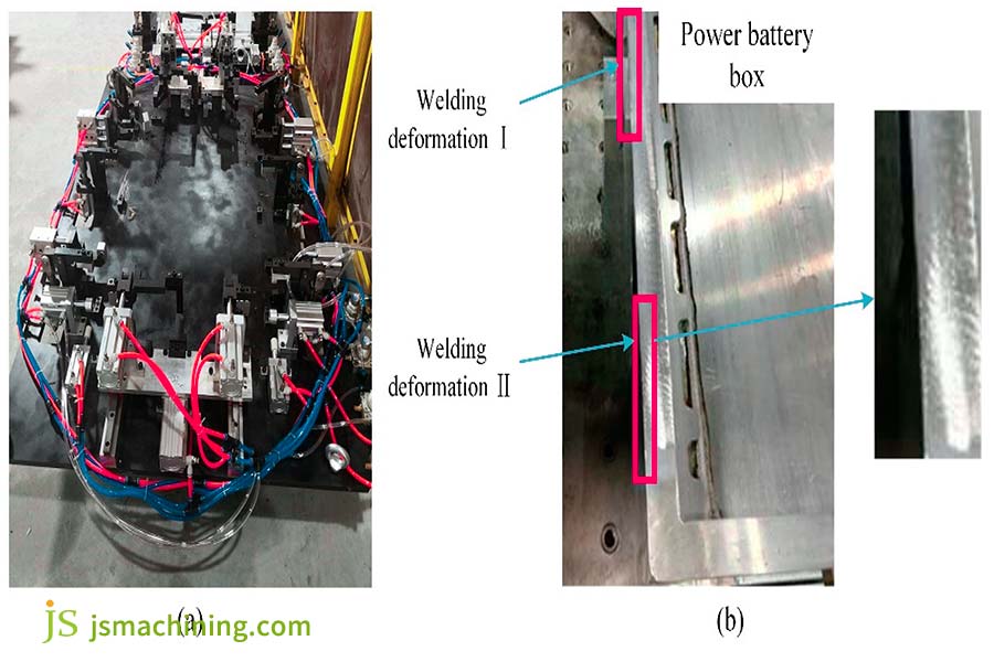 Aluminum alloy battery tray welding