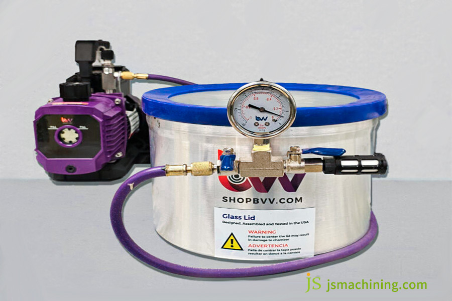 Place silicone in a vacuum chamber when making silicone molds for resin.