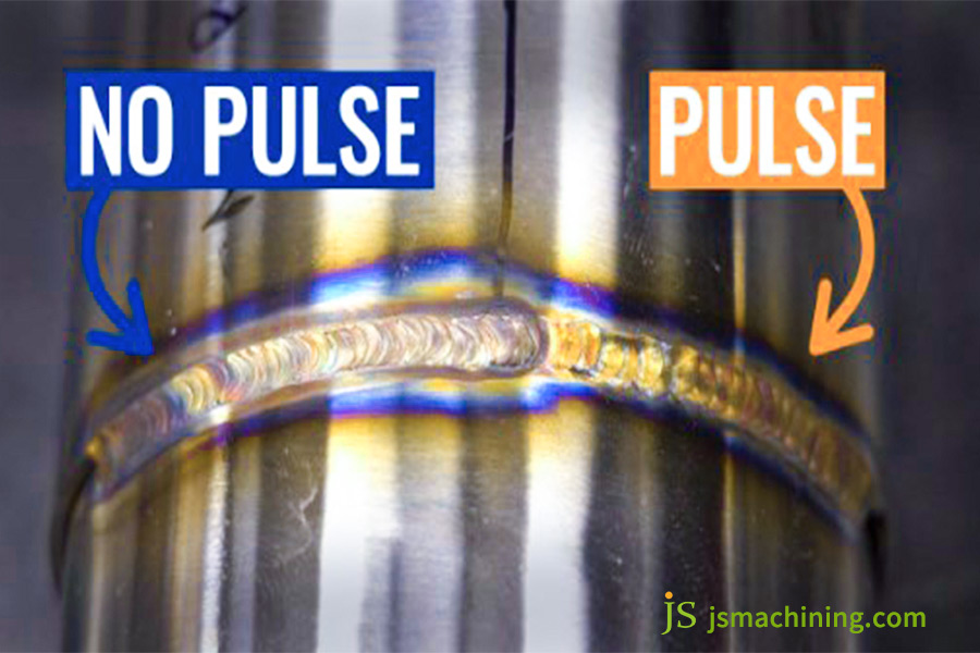 pulsed vs no pulsed TIG welding